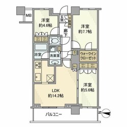 清澄白河駅 徒歩7分 24階の物件間取画像